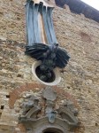 A detail from the church facade