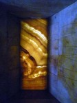 The windows are thin marble and quite lovely in the sunlight