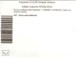 Ticket for Museo Della Cattedrale (back)