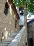 The bell tower behind the tomb