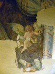 A fresco fragment on the upper wall