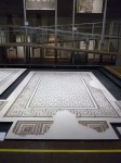A reproduction of a floor mosaic