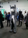 A furry, er, um, a guy in a donkey outfit