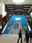 They wrapped the steps to the keynote room