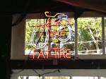 The Fat Tire Beer sign at the Reel Inn