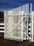 A gate on Malibu Pier