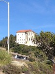 Getty Villa from the beach