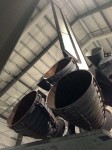 The rear of the shuttle