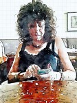 Aviva painted in Waterlogue