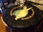 The Bunny Museum table