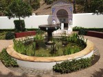 Outdoor fountain and niche
