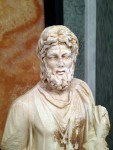 A statue head
