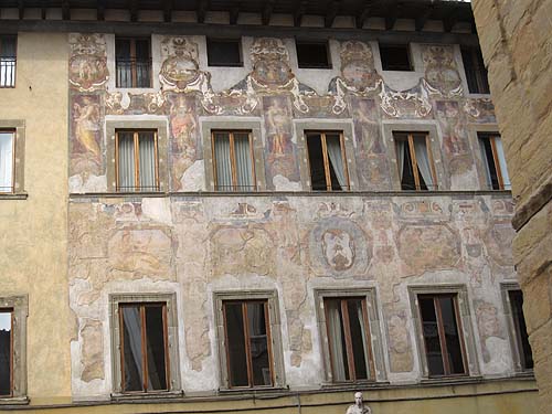 A painted facade