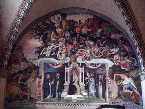 Fresco on wall
