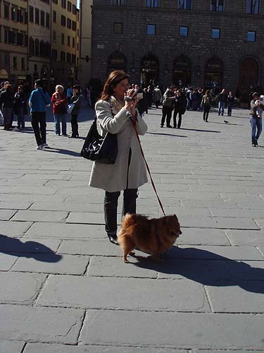 A woman and her dog