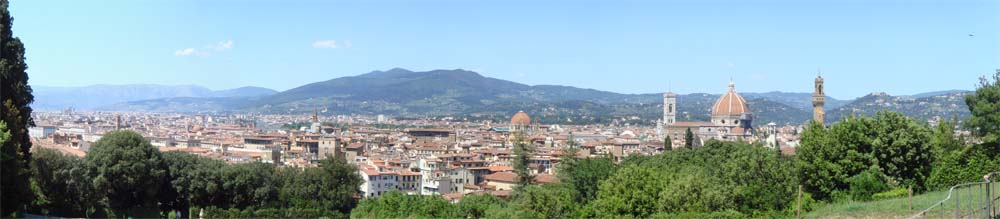 A view of Florence from the Boboli Gardens